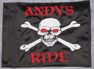 Personalized Red Eye Skull Safety Flag ATV JEEP UTV Sailboat Made to fit - Picture 1 of 8