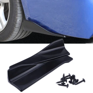 Black Skirt Spoiler Rear Lip Side Skirt Extension Rocker Splitter Wing Universal - Picture 1 of 7