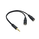 Headphones Adapter Cord 3.5mm Male to 2 Male Stereo Coaxial Cable