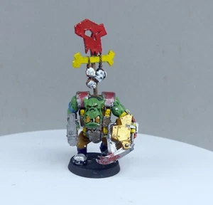 Warhammer 40k, Ork, oop, boy painted nob metal pincer, klaw claw, pince banner - Imagen 1 de 2