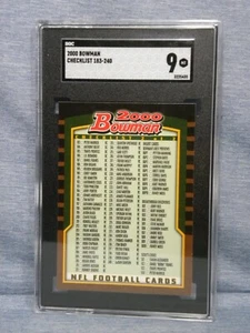 TOM BRADY ROOKIE CHECKLIST #2 SGC 9 MINT *RC ON CARD* BEAUTIFUL CARD!!! - Picture 1 of 6