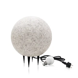 Stein Kugelleuchten Außen 28 cm Gartenleuchten + LED-Glühbirne GS 7W E27 4000K - Bild 1 von 10