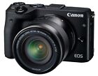 Canon Mirrorless SLR Camera EOS M3 Lens Kit (Black) EOSM3BK-1855ISSTMLK