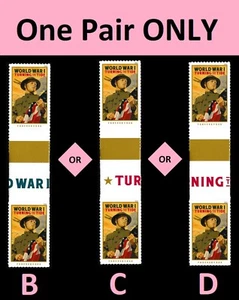 US 5300 World War I Turning the Tide F horz gutter pair MNH 2018 - Picture 1 of 1