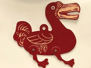 LOEWE - WILLIAM DE MORGAN XMAS 2019 PAPER CARDBOARD TOY- RED DODO -BRAND NEW!!! - Picture 1 of 5