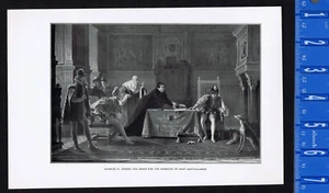 Karl IX. Unterzeichnerorden zum Massaker von Saint Bartholomäus - Druck 1903 - Bild 1 von 1