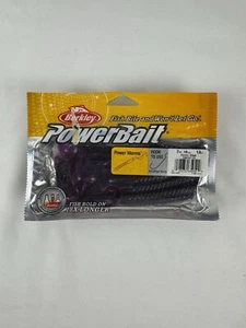 PowerBait Power Worms Electric Grape 7in - 18cm - 13 Count - Brand New - Picture 1 of 2
