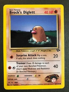 Pokémon Brock's Diglett 67/132 Gym Challenge Common Unlimited NM - Picture 1 of 4