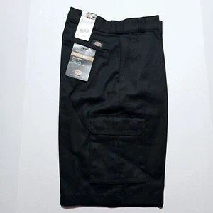 Dickies Men's Size 30 Loose Fit 13 Inch Inseam Black Work Cargo Shorts - Picture 1 of 11