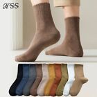 Combed Cotton Socks - Men Business Dress Long Socks Men Casual Solid Color Socks