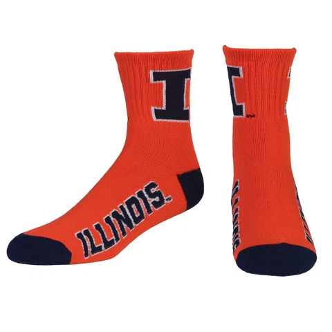 University of Illinois Illini Socks Socks Medium Size 5 to 10 Cover