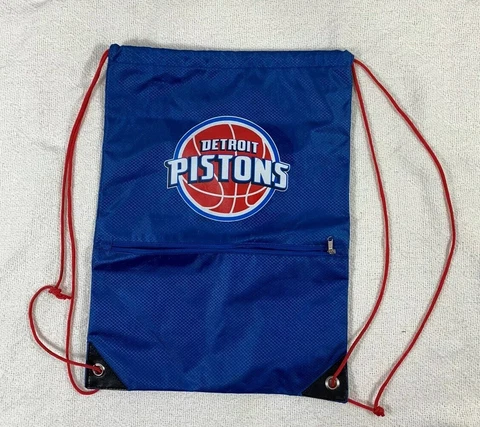 Pisrons Basketball Drawstring Bag Thick Material Zippered Front Pocket Cover