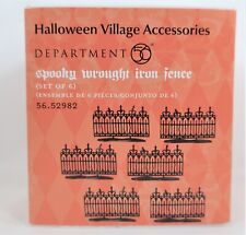 Dept. 56 Halloween Village ~ Spooky Wrought Iron Fence #52982 ~ NIB