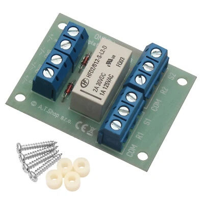 Bistabil 12V AC/DC Relais Platine Modul Karte Steuer Spannung 9-16V bis 2A - Bild 1 von 4