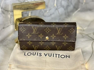 AUTHENTIC LOUIS VUITTON MONOGRAM FLEURI PORTEFEUILLE SARAH LONG WALLET - Picture 1 of 18