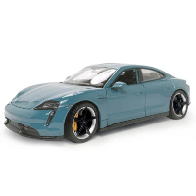 1/24 Scale Porsche Taycan Turbo S Model Toy Car Diecast Toy Vehicle 2 Doors Open - Image 1 of 4