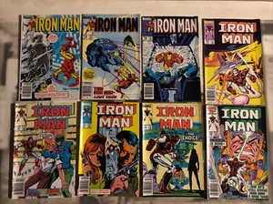 IRON MAN 194 198 199 201 202 203 204 205 LOT RUN MARVEL Comics Newsstand B2inv - Picture 1 of 4