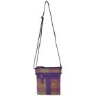 Ladies Leather & Tweed Cross Body Bag By Mala Abertweed Collection