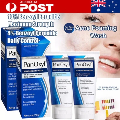 Acne Foaming Wash for Face & Body 4% 10% Benzoyl Peroxide Acne Foaming Cleanser - image 1 of 4