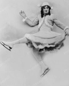 Fred Stoneasa As Female Ice Skater 1930 Classic 8 by 10 Reprint Photograph - Picture 1 of 1