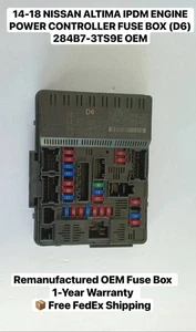 ✅ CAJA DE FUSIBLES CONTROLADOR DE POTENCIA MOTOR NISSAN ALTIMA IPDM 14-18 (D6) 284B7-3TS9E OEM - Imagen 1 de 8