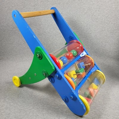 Melissa & Doug Sonajero Rumble Empujar Juguete Caminante Madera Colorida Bebé Niño Juguete Foto 1 de 4