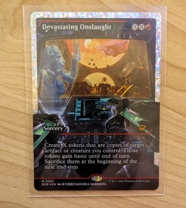 Devastating Onslaught (0387) Showcase (Fracture Foil) - Edge of Eternities MTG - Picture 1 of 4