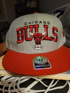 Chicago Bulls 47 Brand Gray/Red Snapback - Picture 1 of 3