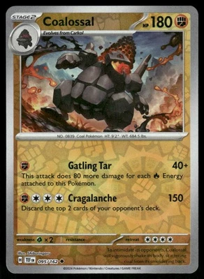 Coalossal 095/162 Uncommon Reverse Holo SV05: Temporal Forces NM - Image 1 of 2