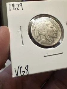 1929-P - Buffalo Nickel- VG Full Date - Picture 1 of 3