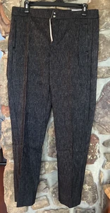 New CHICO'S Sz 1 Black/White Lattice Print Smooth Strech Ankle Pant NWT Sz 8 - Picture 1 of 12