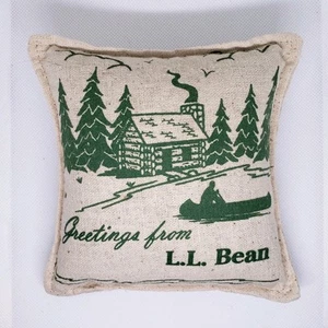 Rare LL BEAN Small Balsam Pillow Maine Christmas Or Cabin Gift Balsam Scented 5" - Picture 1 of 4