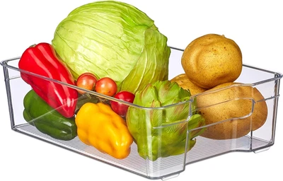 Cestino Organizzatore per Frigorifero, Contenitore Salvaspazio, Organizer Dispen - Immagine 1 di 4