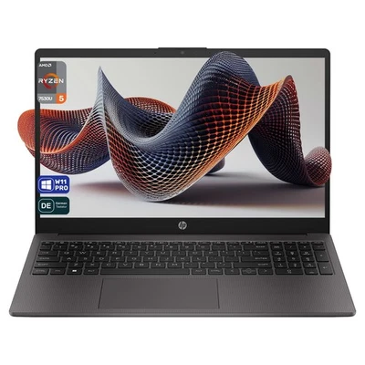 HP 255 G10 Business Laptop, Ryzen 5 7530U, 15.6" IPS FHD, QWERTZ Tastatur, - Bild 1 von 4
