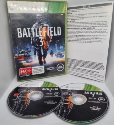 Battlefield 3 Microsoft Xbox 360 PAL Complete Game with Manual - Image 1 of 4