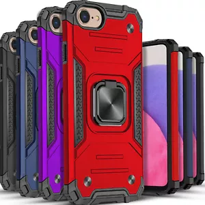 Funda para teléfono iPhone SE 2020/8 Plus/7/Funda a prueba de golpes + pantalla de vidrio templado - Imagen 1 de 38