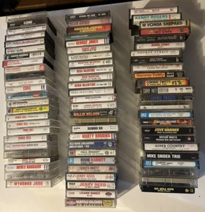 Country Cassette Tapes Lot Over 70 Mostly 80's & 90's Cyrus, Reba McEntire &more - Picture 1 of 21
