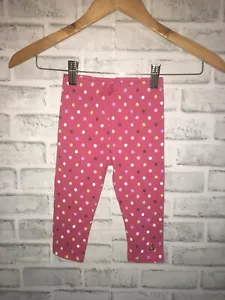 NUEVO CON ETIQUETAS BABYGAP BABY GAP BEBÉ NIÑA 12-18 MESES ROSA LUNARES LEGGINGS PARTE INFERIOR - Imagen 1 de 2