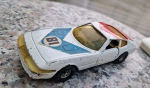 Corgi Ferrari Daytona - Red White & Blue Playworn, Good Condition - Picture 1 of 8