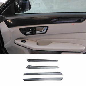 Fit For 2014-2015 Benz E-Class ABS Carbon Fiber Inner Door Panel Strip Trim 4PCS - Bild 1 von 9