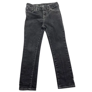 True Religion Jeans Relaxed Slim Black Wash Denim Pants Girls Size 7 Fits 22" - Picture 1 of 8