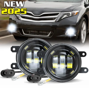 Pair Fog Lights For Toyota Venza 2009-2015 Front Driving Lamps Assembly - Foto 1 di 12