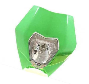 Green Motorcycle Headlight For Honda Kawasaki Suzuki Yamaha  KX250F CRF XR CR - Picture 1 of 7