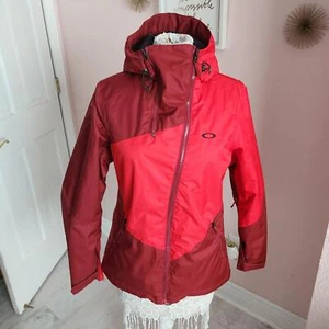 LKNW Womans Oakley marron red jacket flawless clean M Snowbaard ski coat - Picture 1 of 11