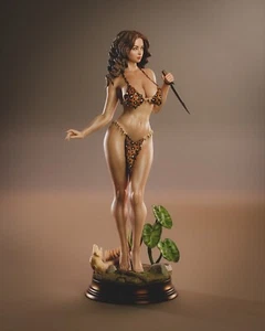 Cavewoman - Modellino kit non dipinto stampa 3d statua GK - Foto 1 di 39
