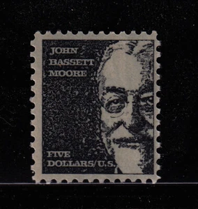 1973 John Bassett Moore Sc 1295 $5 black, untagged MNH single stamp (C - Picture 1 of 1