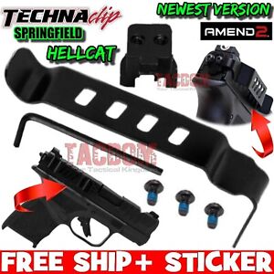 Techna Clip AMEND2 Gun Belt Clip for Springfield HELLCAT BACK PLATE HELL CAT