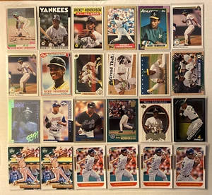 Rickey Henderson Lot (29) 1982-2024 Topps Allen & Ginter Upper Deck Prizm Panini - Picture 1 of 2