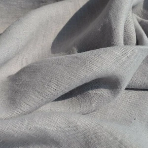 Französische Textilien 100% Leinenstoff - Cinder Grey 150 cm/59" breit - pro Meter - Bild 1 von 1