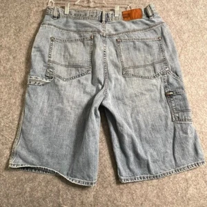 Y2K Vintage Ecko Unltd Baggy Shorts Mens Blue Jean Carpenter Size 36 - Picture 1 of 11